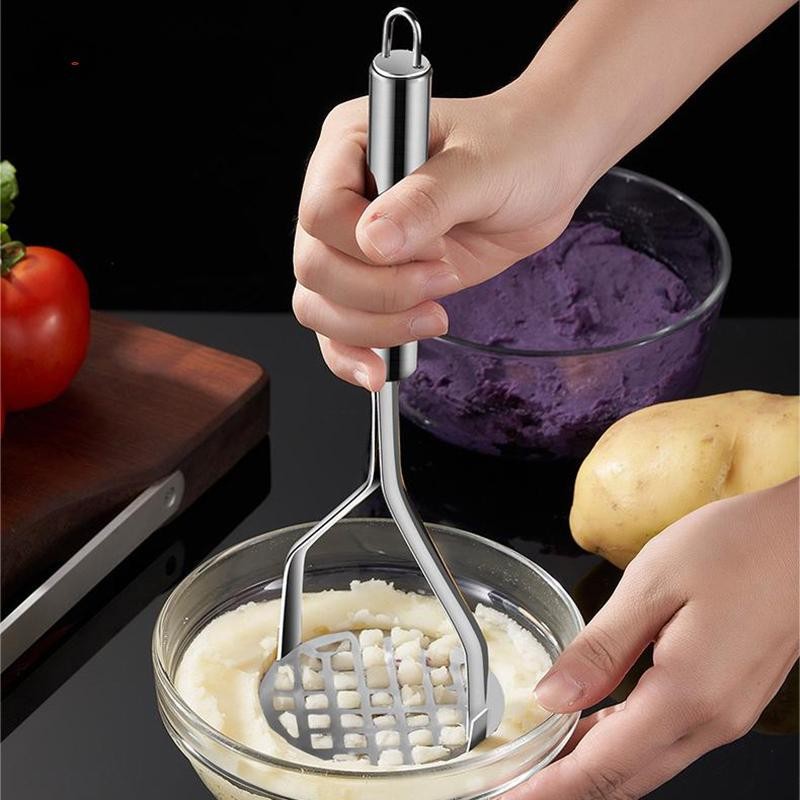 Lishu ครัว Gadget Creative โคลนกด Masher Puree น้ําผลไม้ Maker สแตนเลสมันฝรั่ง Crusher Pusher เครื่องมือผลไม้ Cocina Cozinha th
