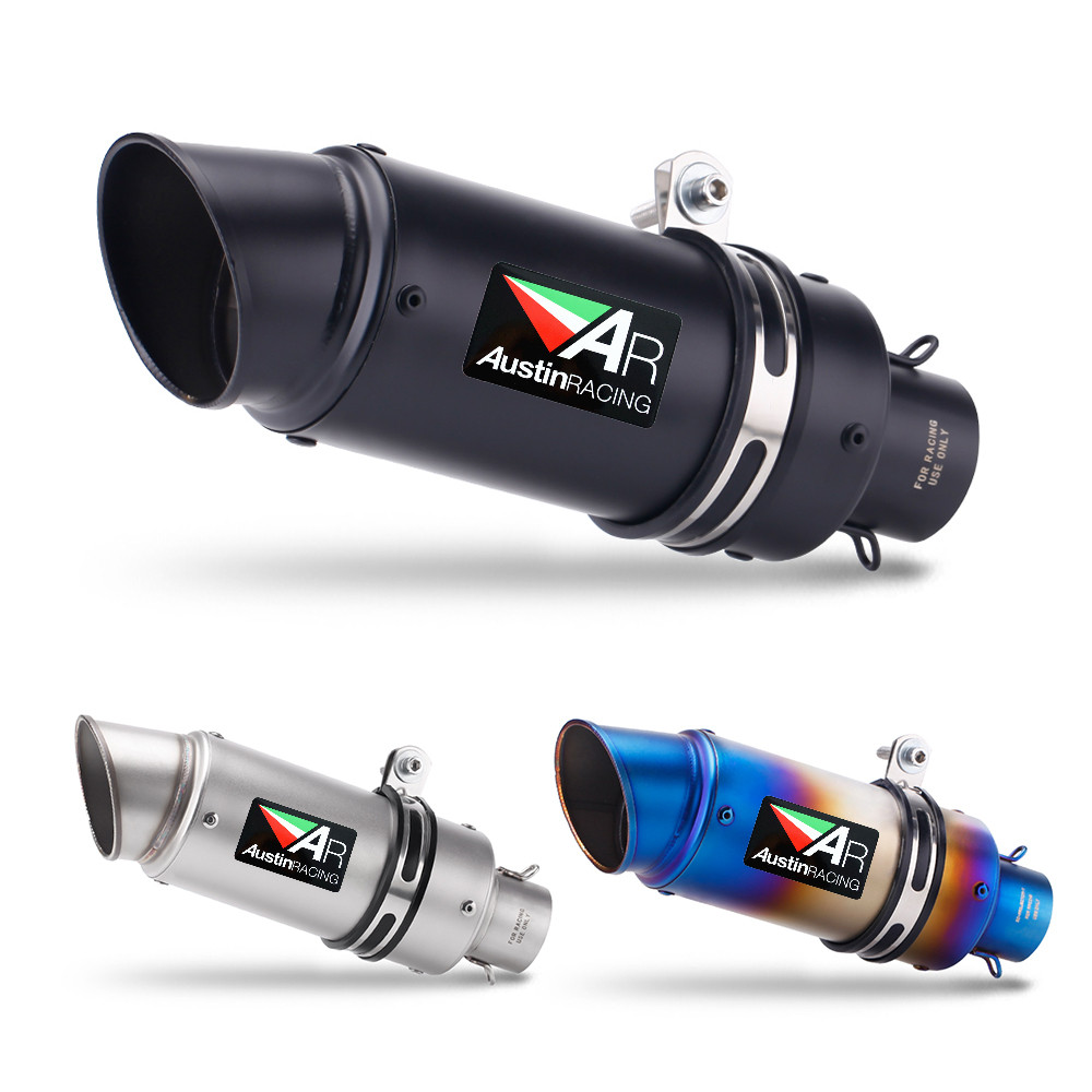 51mm motocross racing รถจักรยานยนต์ท่อไอเสียรถจักรยานยนต์ AR ไอเสียโครงการท่อสําหรับ yamaha r3 r6 fz6 mt07