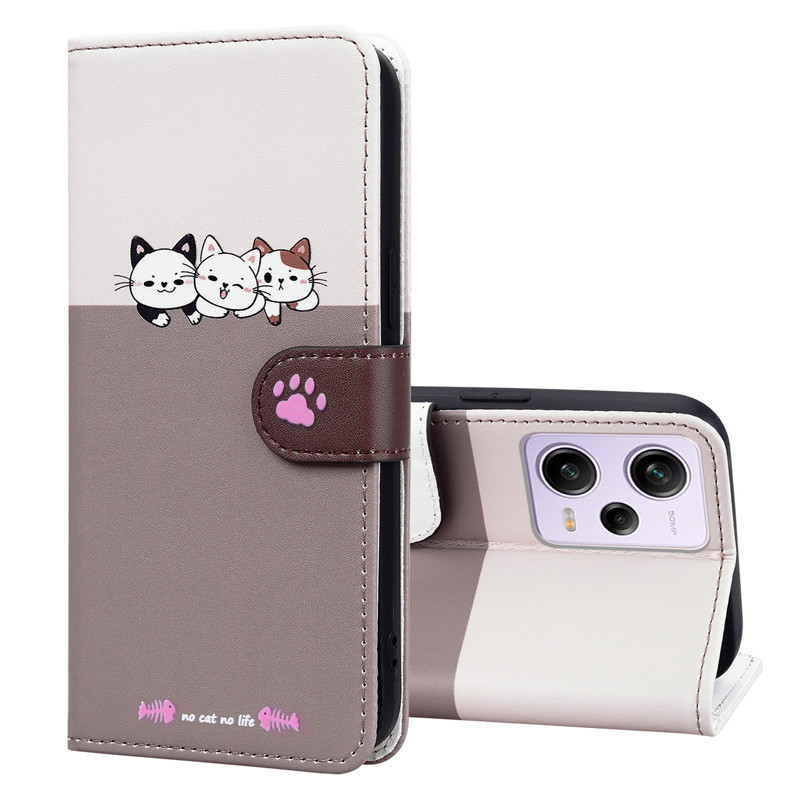 เคสกันกระแทกสําหรับ Xiaomi Redmi Note11 Note12 Pro เคสโทรศัพท์ Redmi Note13 Pro Flip Stand Case Protector พร้อมสายคล้องมือ