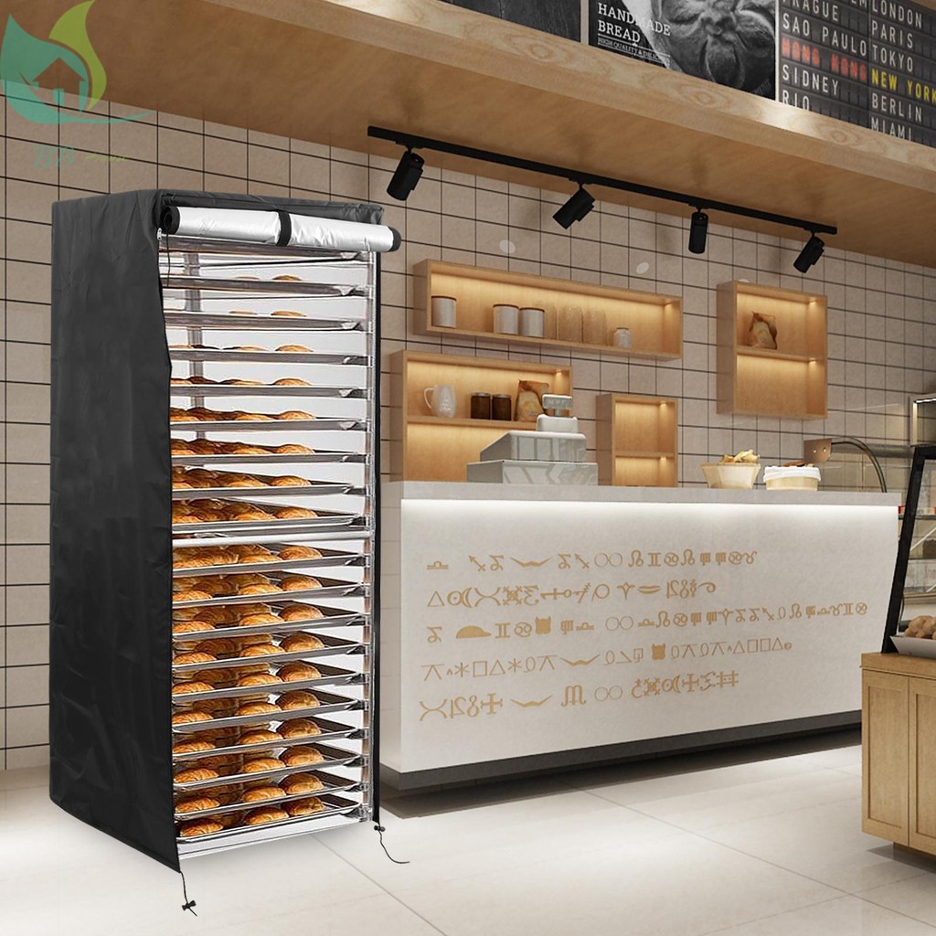 Pan Bun Rack Cover พร้อมซิปอเนกประสงค์ชั้นวางขนมปังสําหรับร้านอาหาร SHOPQJC0227