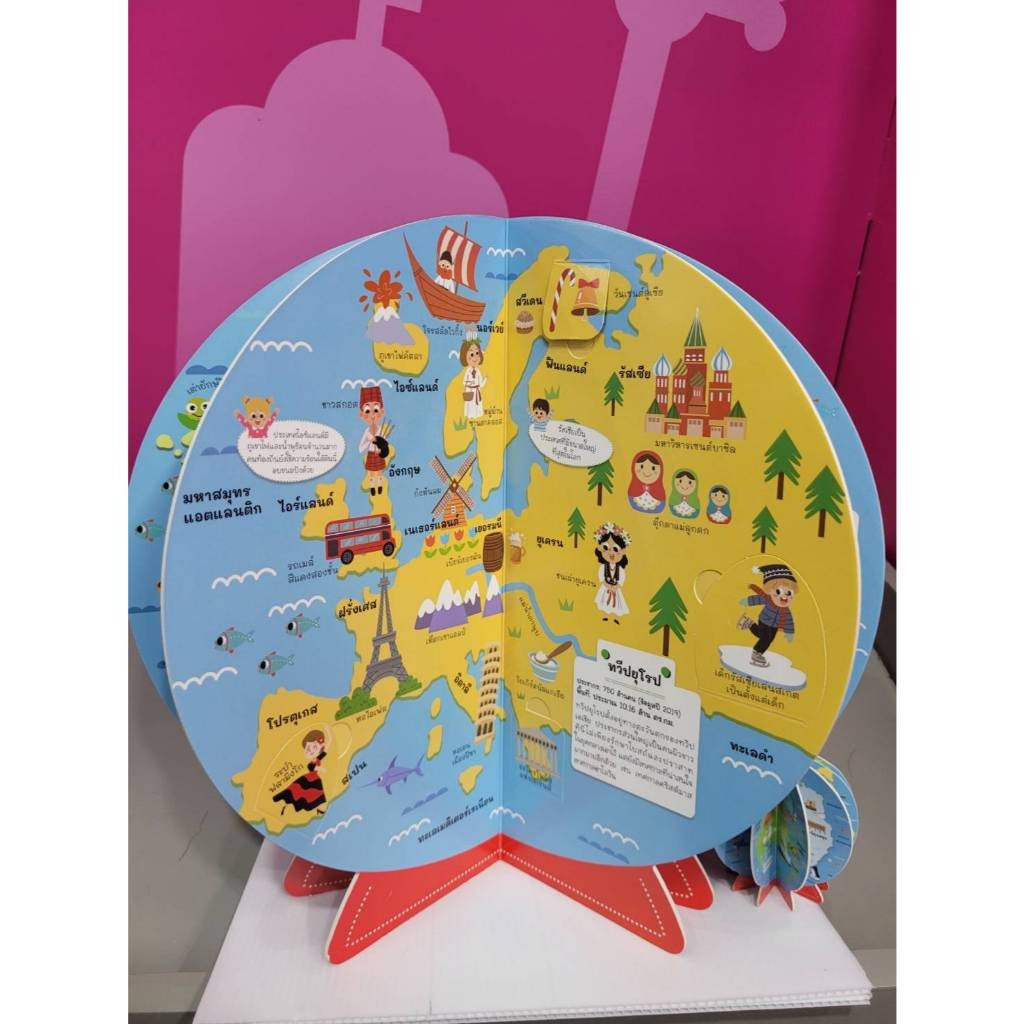 สารานุกรมภูมิศาสตร์โลก 3 มิติ พลิกโลกแสนสนุก : บอร์ดบุ๊ก เสริมความรู้ ความรู้รอบตัว[ซื้อใน Live ลด 100.-] - รูปที่ 3