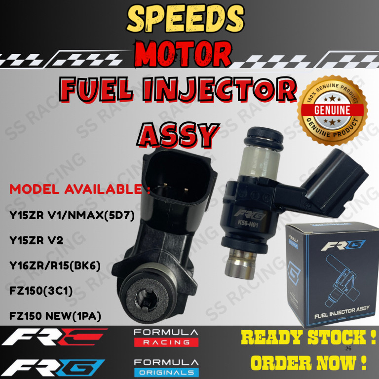 100 FUEL INJECTOR Y15ZR V1/NMAX(5D7) Y15ZR V2 Y16ZR/R15(BK6) FZ150(3C1) FZ150NEW (1PA) มาตรฐานคุณภาพ