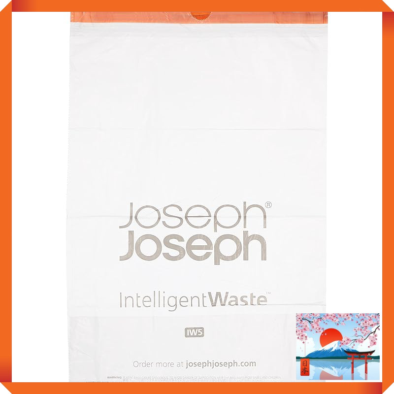 Joseph Joseph 50L Trash Bags for IW4 and IW5 - Pack of 20【Authentic Product】