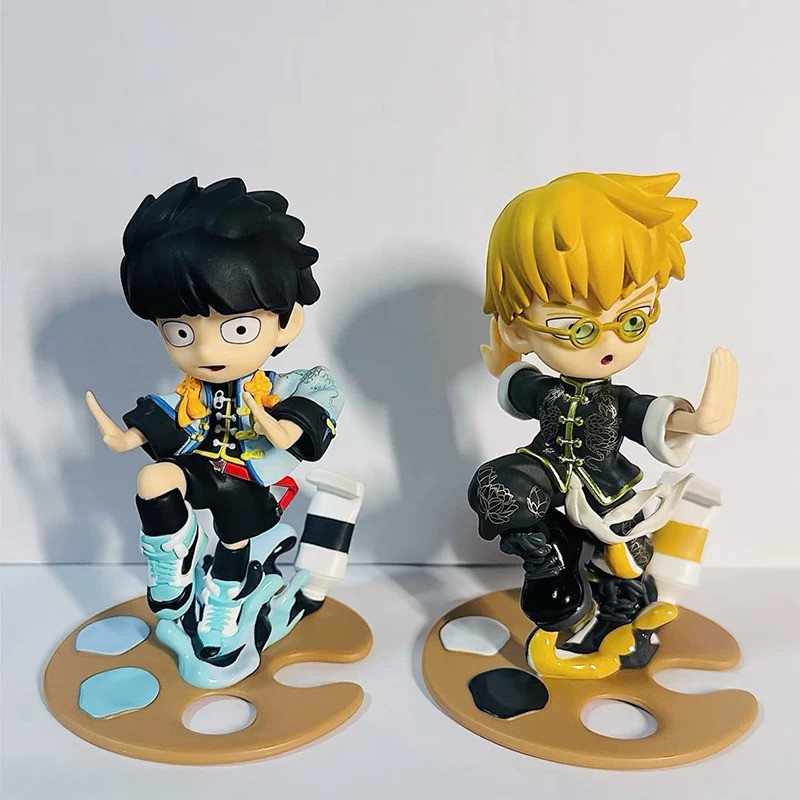 อะนิเมะ Mob Psycho 100 ตัวเลขการกระทํา Reigen Arataka ตุ๊กตา Shigeo Kageyama รูป Q รุ่น PVC ของเล่นส