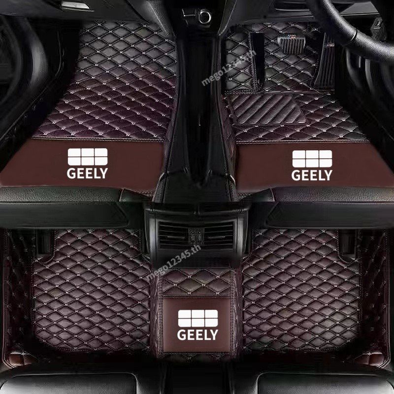 พรมหนังรถยนต์ สำหรับรถขับขวา GEELY EX5 ไดรฟ์ขวา RHD พรมรถยนต์หนัง พรมปูพื้นรถยนต์ Karpet หนัง พรมปูพ