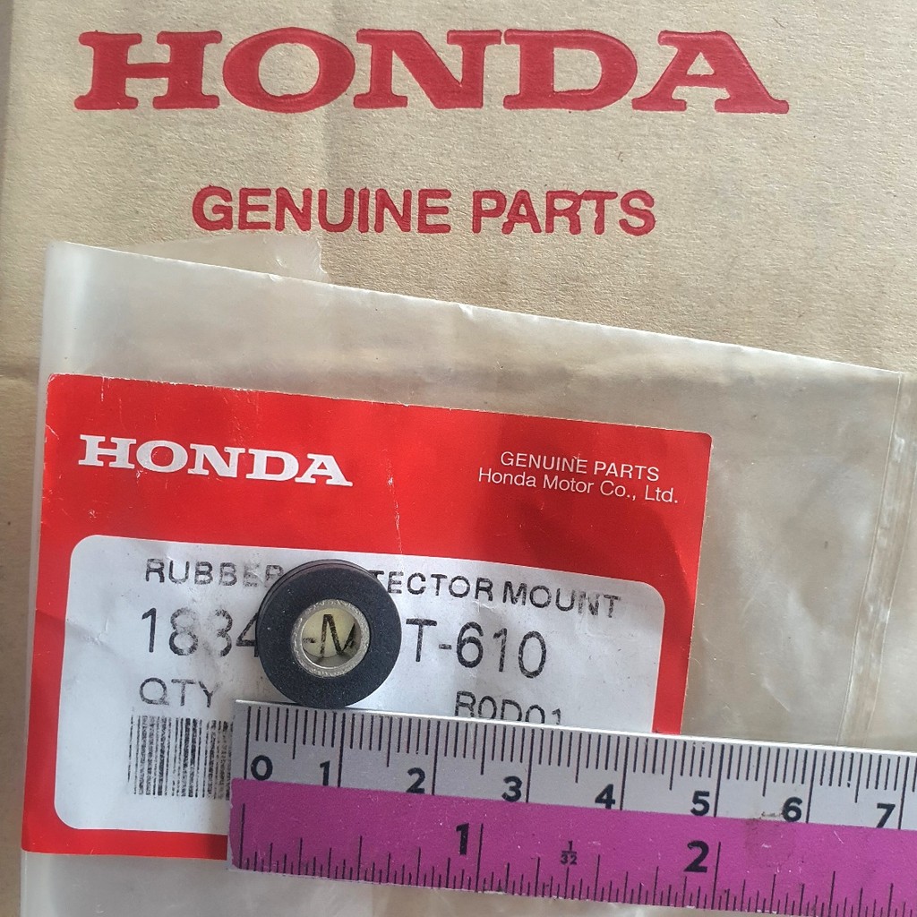 ลูกยางกันร้อนข้างท่อพร้อมบูช แท้ศูนย์ WAVE110i WAVE125 WAVE125i-NEW 1 ชุด 18345-MBT-610 ลูกย 33619-4