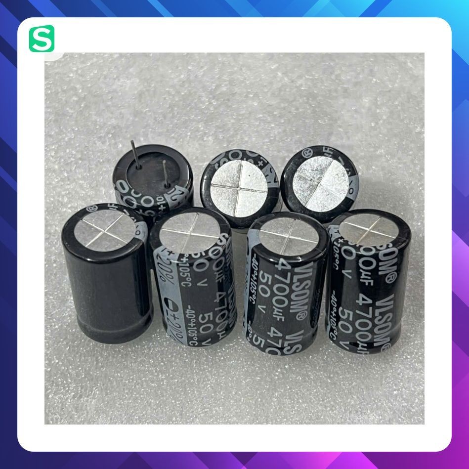 [ 2 ชิ้น ] CAPACITOR 50V 4700UF, 50V4700UF, 4700UF50V, 4700UF 50V (22x35mm )