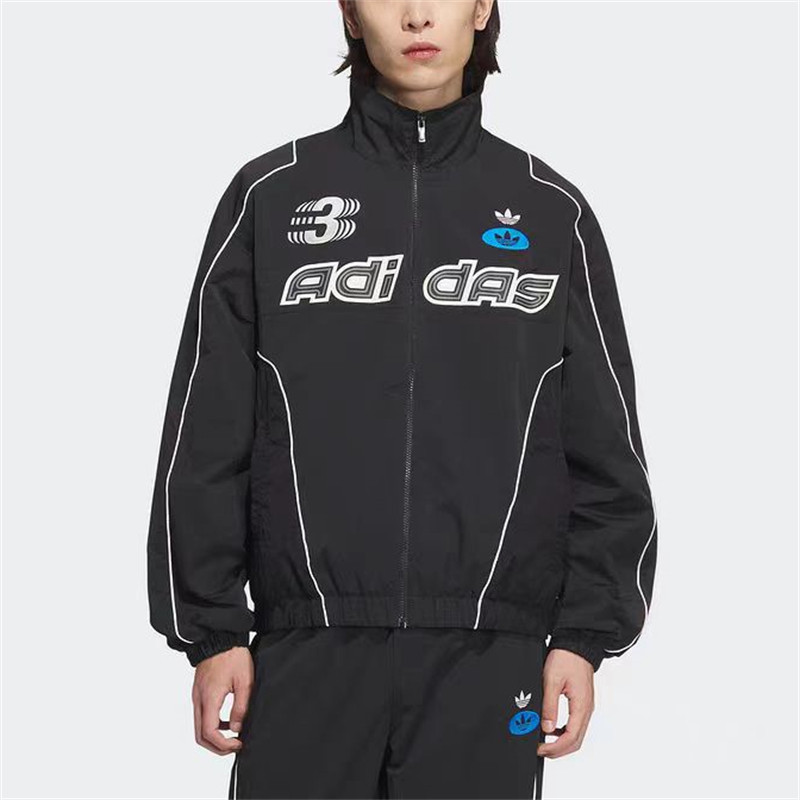 เสื้อแจ็คเกตลำลองสำหรับผู้ใหญ่ ปักโลโก้ขนาดใหญ่
