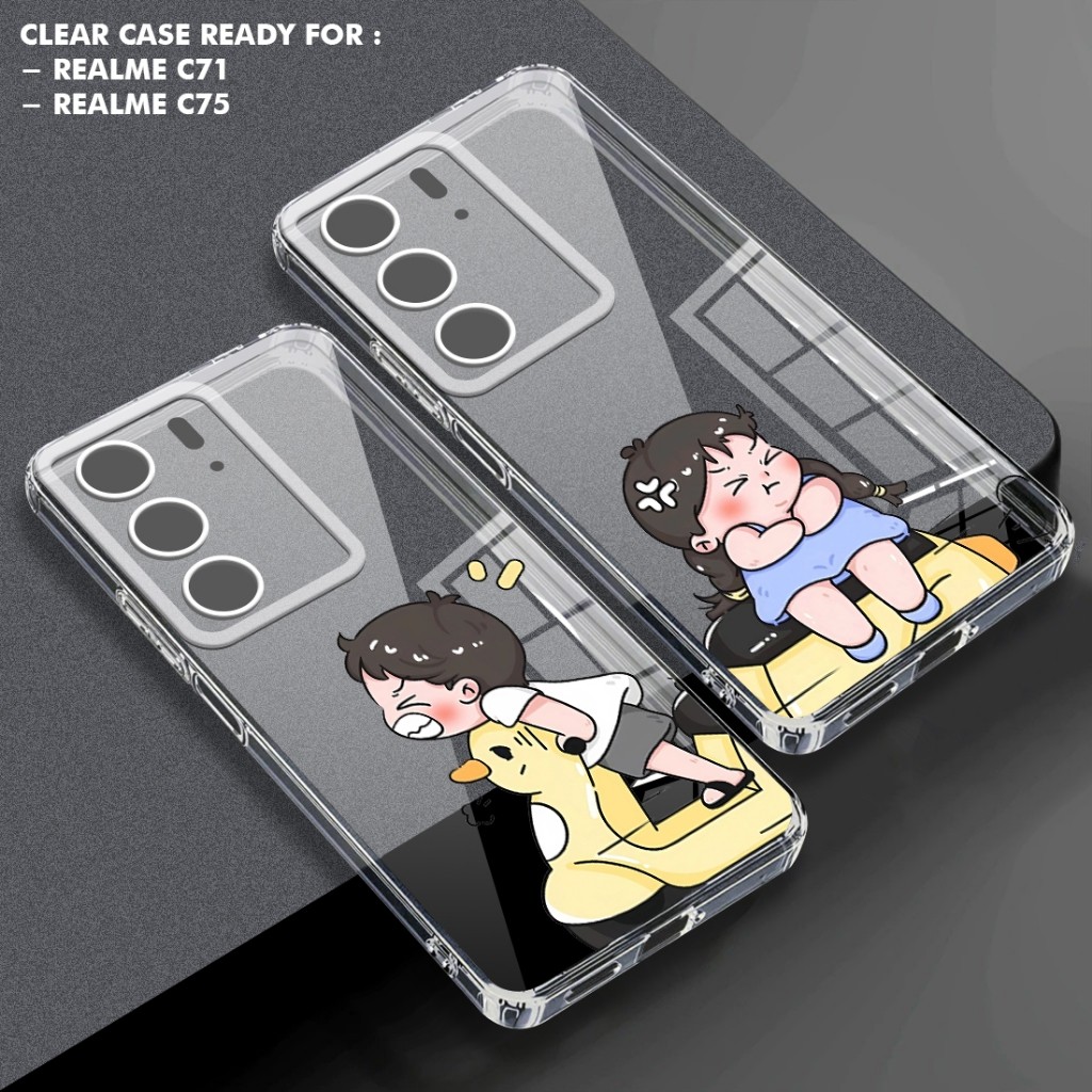 HP Sizora เคสโทรศัพท์ใสพร้อมสําหรับ Realme C71 Realme C75 เคสโทรศัพท์ COUPLE PICTURE - CP3