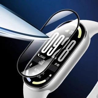 ติดตั้งง่ายฟิล์มโค้งสําหรับ Xiaomi Mi Band 10 9 8 ป้องกันหน้าจอสําหรับ miband 10 Band สติกเกอร์ Position ไม่ใช่แก้ว