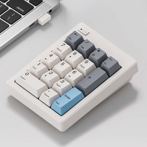 numpad wireless USB Keyboard แป้นพิมพ์ตัวเลข Magic Egg Dual-mode Wireless Bluetooth Digital Keyboard แล็ปท็อปภายนอกการบัญชีการเงินแป้นพิมพ์แบบกลไก USB