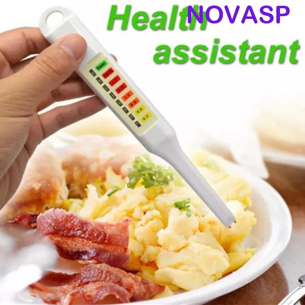 NOVASP เครื่องวัดความเค็มปากกาเครื่องวัดเกลืออาหาร Salinometer การวิเคราะห์เครื่องมือวัดความเค็ม LED อิเล็กทรอนิกส์เกลือความเข้มข้นเมตร