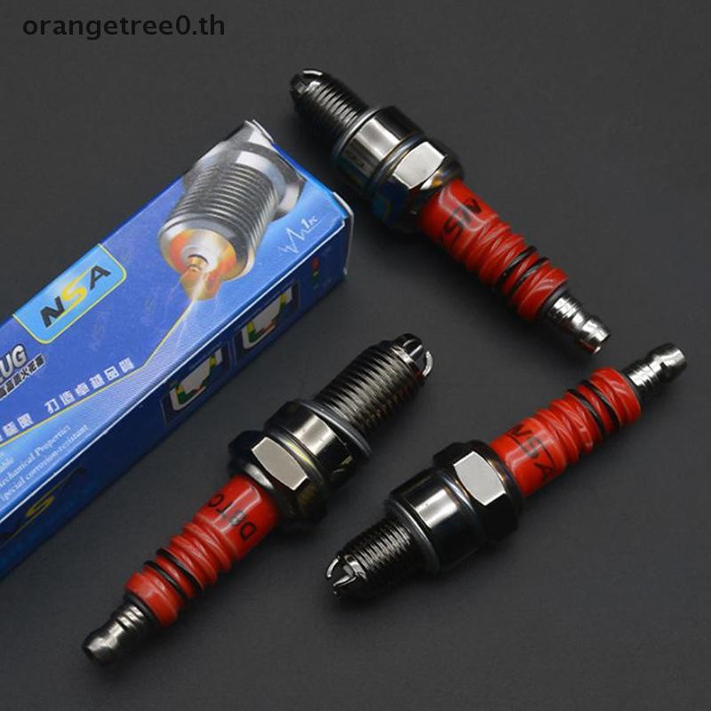หรือ 1PCS 10 มม.รถจักรยานยนต์ Iridium Spark Plug สามขากรรไกรสามเสาประหยัดพลังงาน Spark Plug สําหรับ 