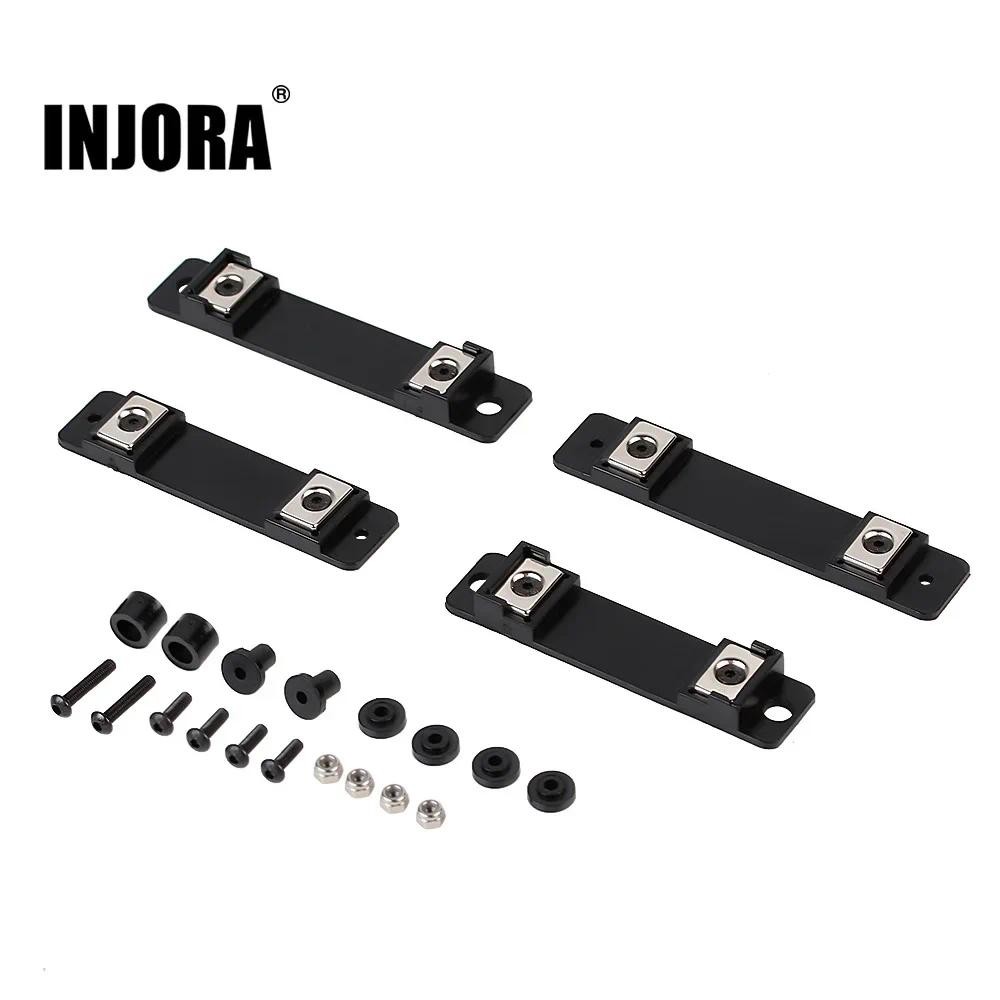 INJORA 4PCS แม่เหล็กคอลัมน์ขาตั้ง Body Mount โพสต์สําหรับ 1:10 RC Crawler รถ TRX4 TRX6 G63