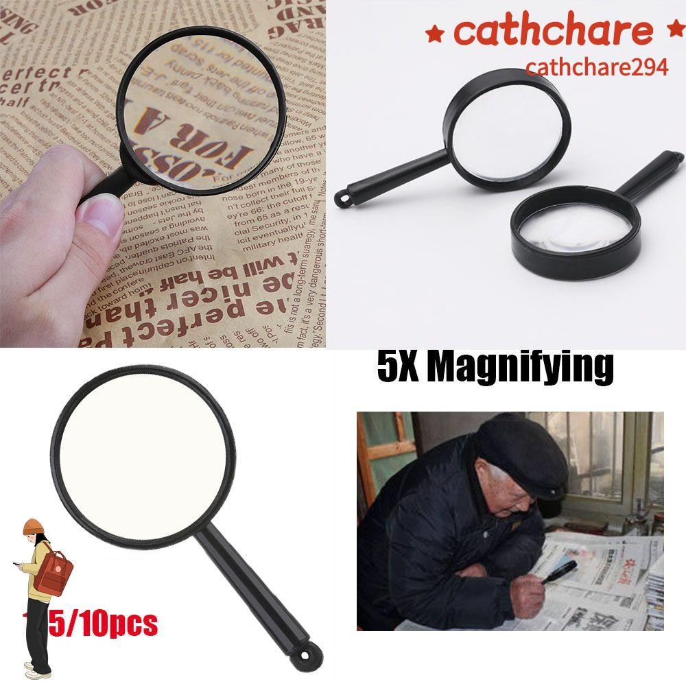 CATHCHARE294 1/5/10pcs แว่นขยายมือถือ Mini Pocket แมลง viewer เครื่องมือการศึกษาอ่านเลนส์แก้ว