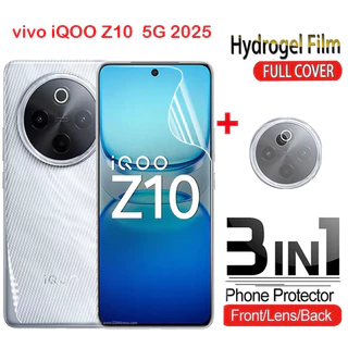 ป้องกันหน้าจอสําหรับVivo iQOO Z10 iQ00 Z10x Z 10x iQO Z10 5G 2025 ด้านหน้ากลับเลนส์คลุมทั้งหมดป้องกันHydrogelกล้องด้านหลังป้องกันฟิล์ม