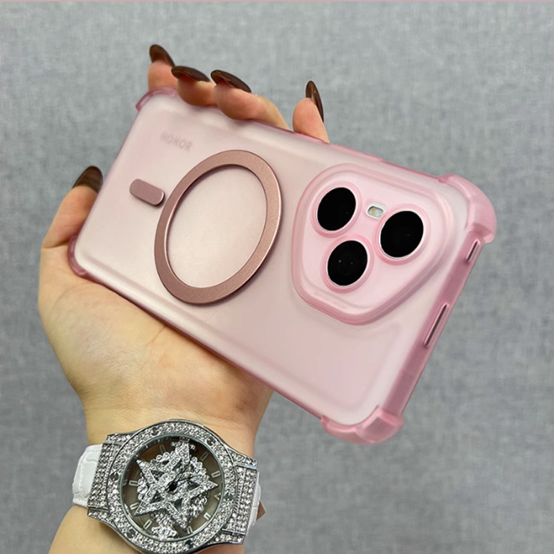 ไร้สายชาร์จถุงลมนิรภัยซิลิโคนสําหรับ Honor 400Pro 400 Lite กล้องเลนส์ป้องกันกันกระแทกสําหรับ Honor 300 Ultra