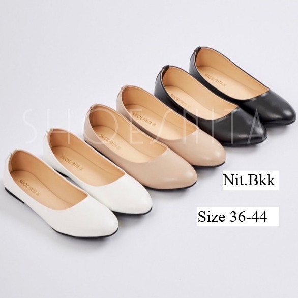 รองเท้าคัชชูไซส์ใหญ่ ส้นแบน ไซส์ 36 - 44  Nita.Bkk