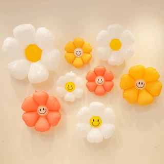 ลูกโป่งเดซี่ เดซี่ เดซี่พาสเทล รุ่นใหม่ ขนาดใหญ่ ขนาดเล็ก ดอกไม้ สีแมท