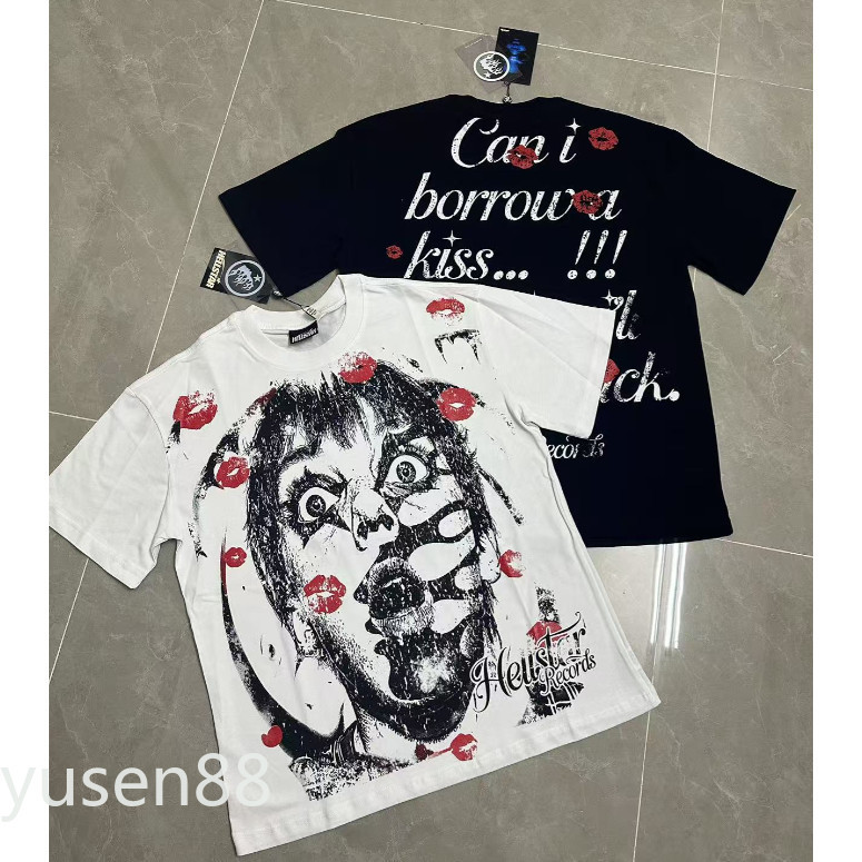 เสื้อยืด Hellstar 780 สไตล์ฮิปฮอปสตรีท ทำจากผ้าฝ้ายแท้