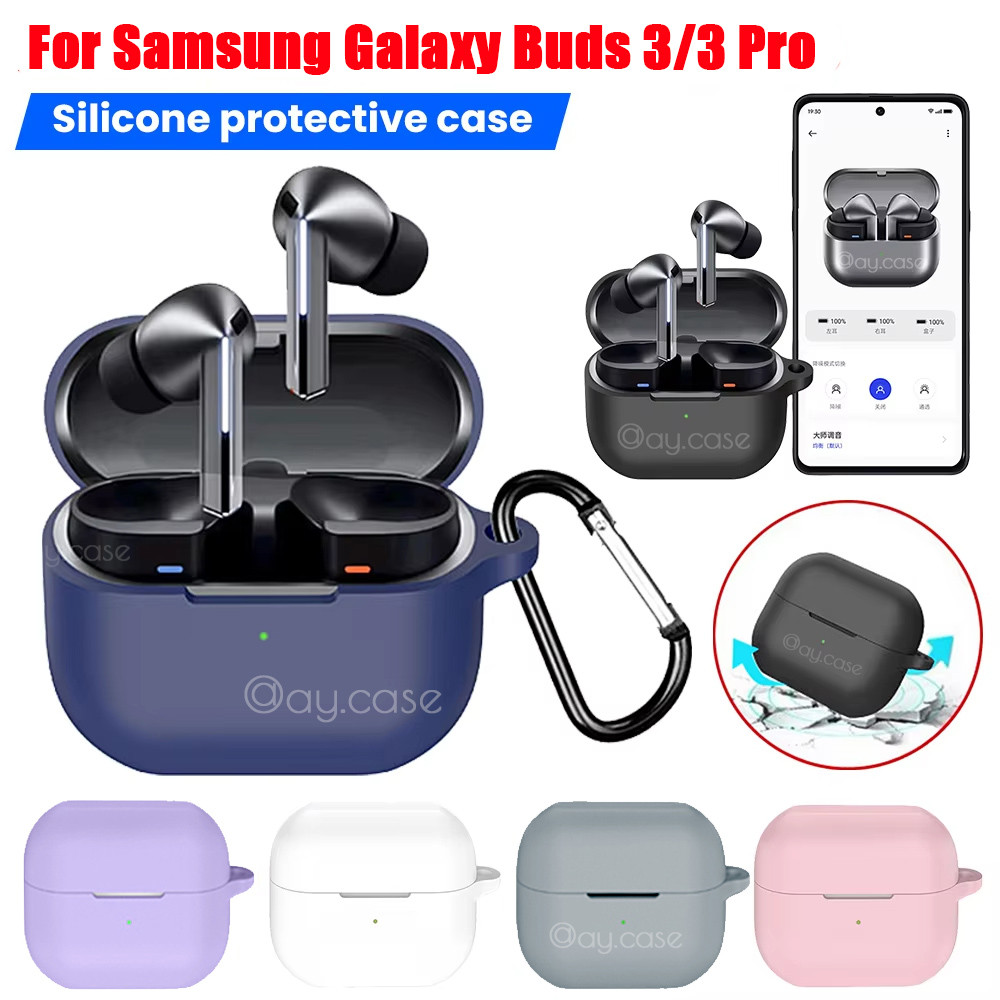 ✅COD✅ เคสซิลิโคนครอบหูฟัง Samsung Buds 3 pro 2-in-1 สำหรับ Samsung Galaxy Buds 3 Pro Buds3 พร้อมชุดท