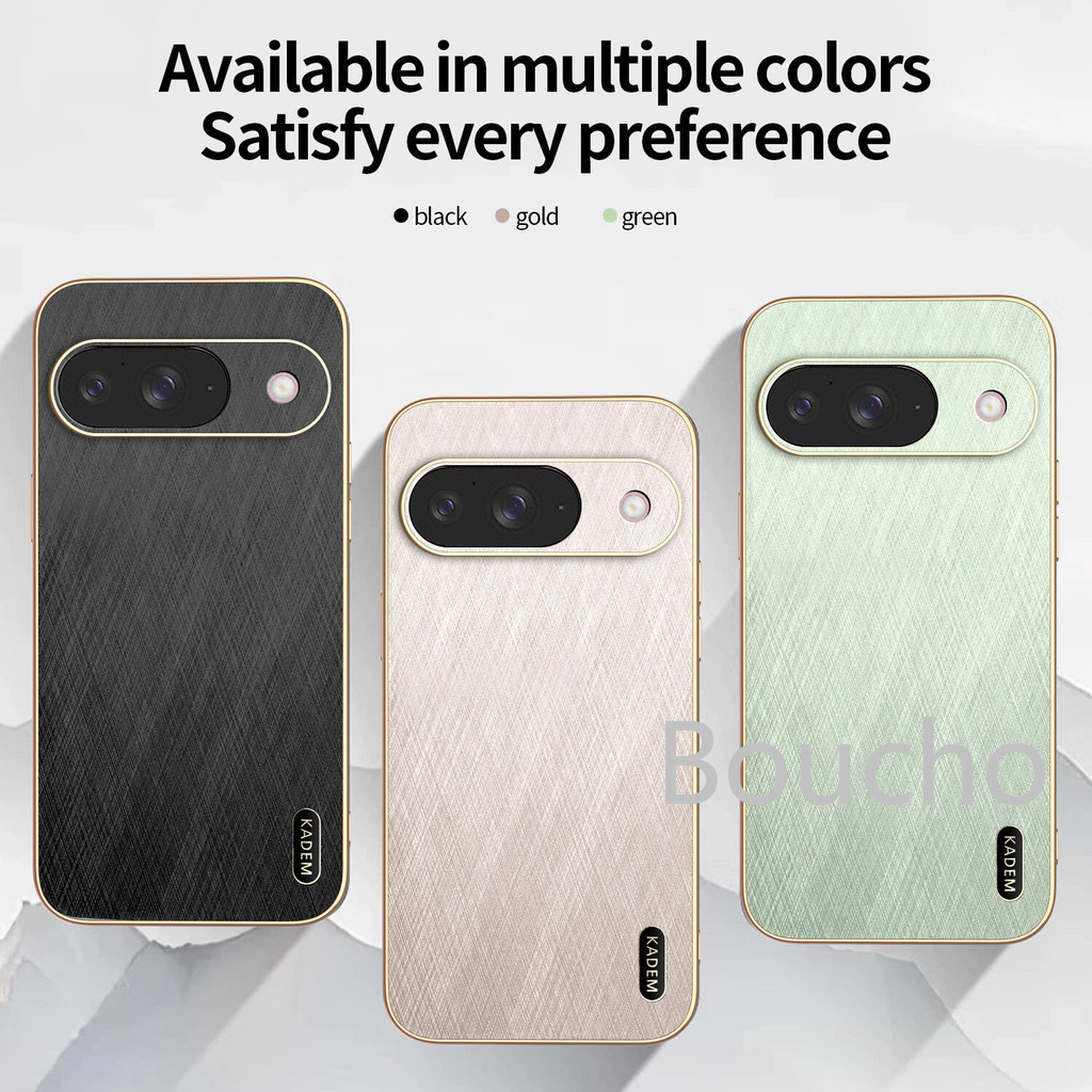 หรูหรา Electroplated ผ้าไหมสีทองรูปแบบเคสโทรศัพท์สําหรับ Google Pixel 10 Pro XL Pixel10 Pixel10Pro 1