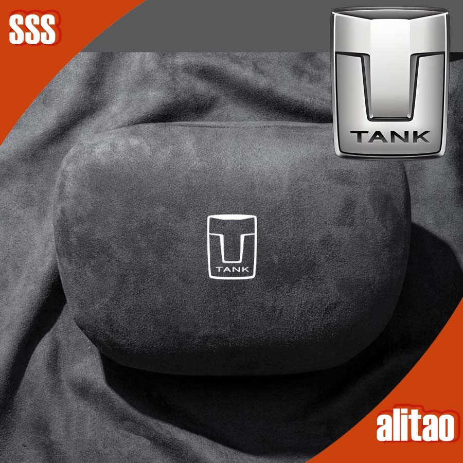 [READY] TANK 300 Car Suede Headrest Lumbar Support Body Kit GWM TANK300 ตกแต่งรถอุปกรณ์เสริมถัง 500 F1KP