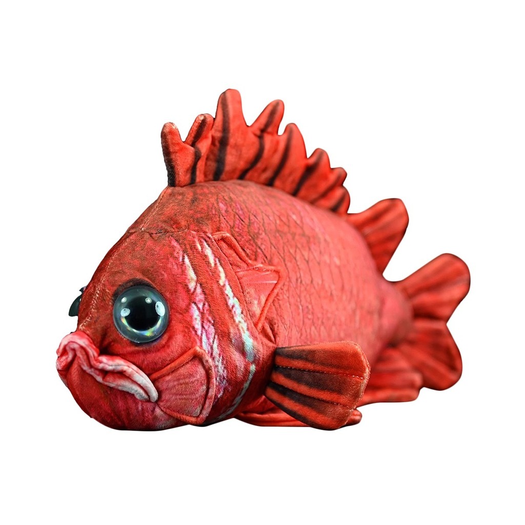 Red Snapper ของเล่นตุ๊กตา-15 นิ้วสมจริง Sea Bream ตุ๊กตาสัตว์, Ocean Life ของขวัญเพื่อการศึกษา Sea Fish ตุ๊กตาสัตว์ตุ๊กตาของขวัญสําหรับเด็ก