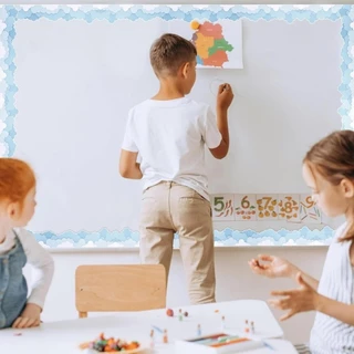 BUC Bulletin Board Border 32 8ft กระดานดําขอบ Trim สติ๊กเกอร์ติดผนังตกแต่งห้อง