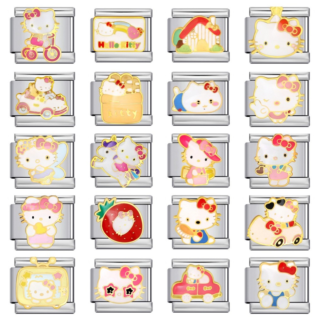 สร้อยข้อมือเหล็กไทเทเนียม Hello Kitty น่ารัก สำหรับคนชอบการ์ตูน เป็นของขวัญที่perfect