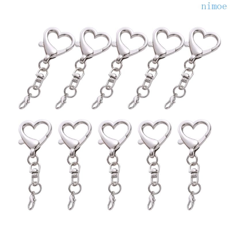 Nio แบบพกพารูปหัวใจพวงกุญแจจี้ Chic DIY กระเป๋าของเล่นจี้เชื่อมต่อ Charm สําหรับพวงกุญแจเครื่องประดับและ Decorat