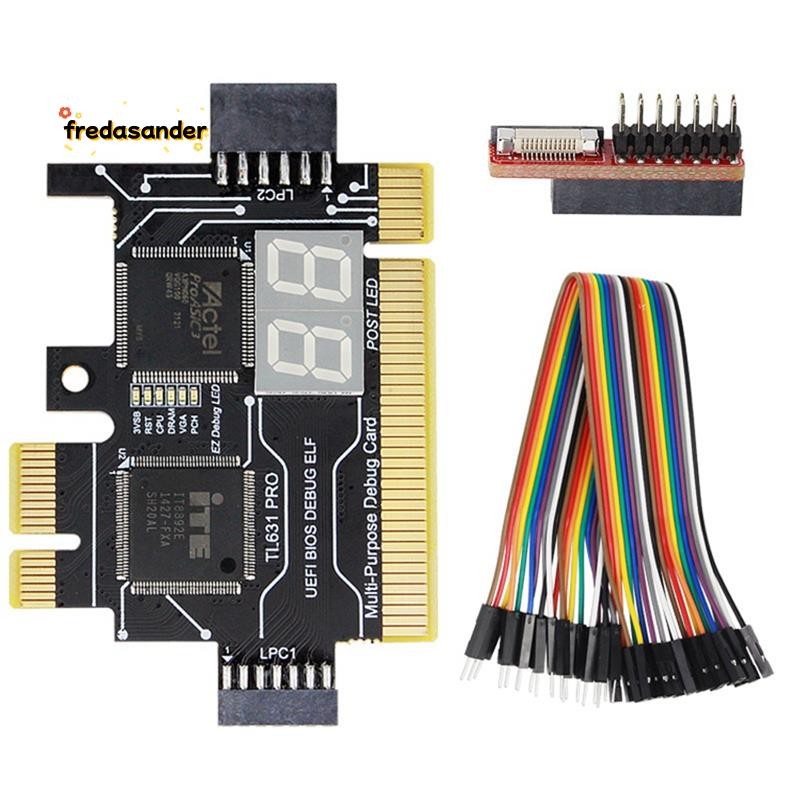 TL631 PRO PCI Diagnose การ์ดอุปกรณ์เสริม PC PCI-E สําหรับ MINI LPC เมนบอร์ดวิเคราะห์เครื่องทดสอบ Deb