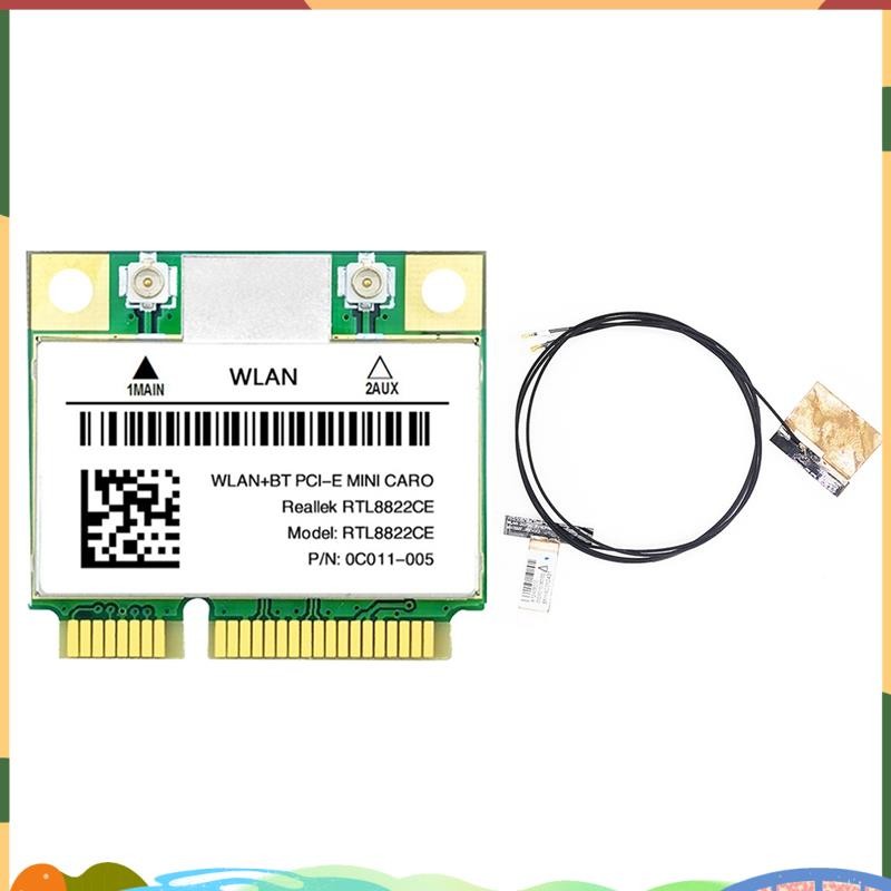 YouyiluRTL8822CE การ์ด WiFi + เสาอากาศ 1200Mbps รองรับแล็ปท็อป/พีซี 10/11