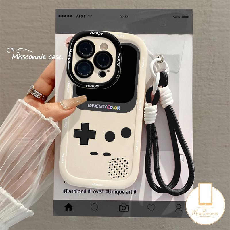 สําหรับ Infinix Smart 9 8 7 6 5 Plus Hot 30i 50i 40i 50 Tecno Spark GO 20C 10C 20 10 Pro Hot 20 30 9 40 11 10 Play Note 40 30 Pro น่ารัก Simple เกมคอนโซลรูปแบบ Lanyard เคส