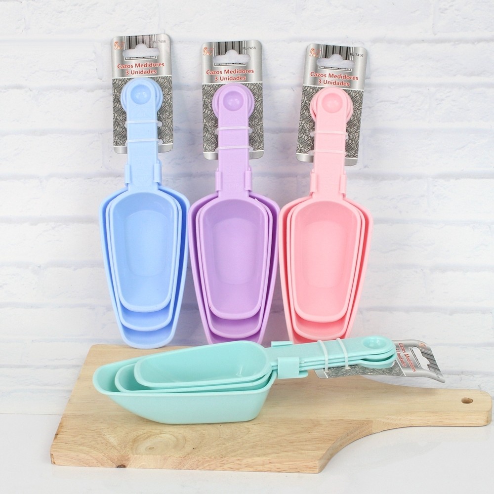 ชุดช้อนตวง  3 ชิ้น อุปกรณ์เบเกอรี่ (แบบคละสี) รุ่น Ice-spoon-spreader-3-Pieces-05a-June3