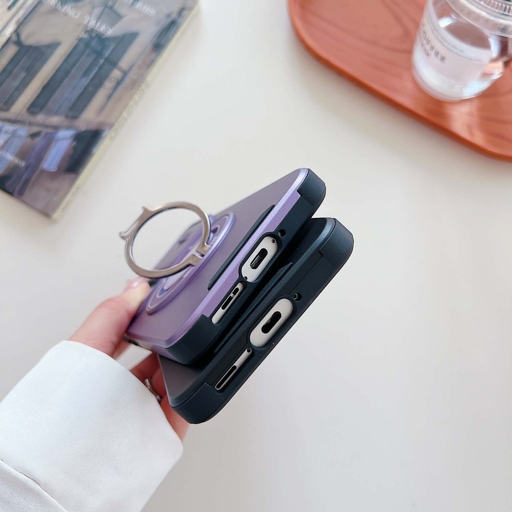 SAMSUNG ปลอกสําหรับSamsung A56 A36 A16 A06 A05 A04 A04S A05S 360 องศาหมุนแม่เหล็กไร้สายกรณีวงเล็บกล้องป้องกันเคสโทรศัพท์ - รูปที่ 2