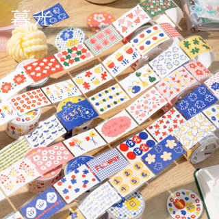 ชุดเทปวาชิ ดอกไม้ฤดูร้อน กระดาษกาวตกแต่ง เทปวาชิ สําหรับวารส…