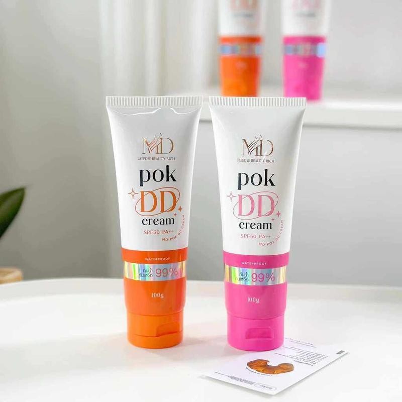 Pok DD Cream ครีมกันแดดพอก ดีดีครีม กันแดด SPF 50 ปริมาณ 100 กรัม กันน้ำ - 1