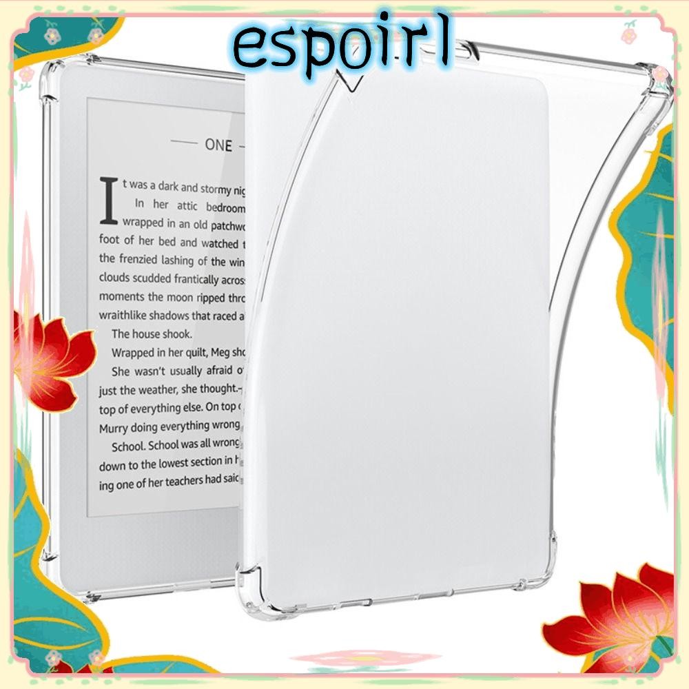 ESPOIR 6 นิ้ว E-Reader, กันกระแทกถุงลมฝาครอบป้องกัน, TPU ทนต่อการสึกหรอโปร่งใสด้านหลังสําหรับ MeeBoo