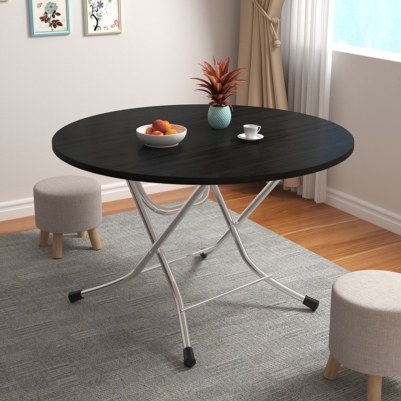 Greenforst โต๊ะพับ โต๊ะกินข้าวพับได้ โต๊ะทานข้าวทรงกลม โต๊ะห้องครัว หนา15mm รุ่น 201