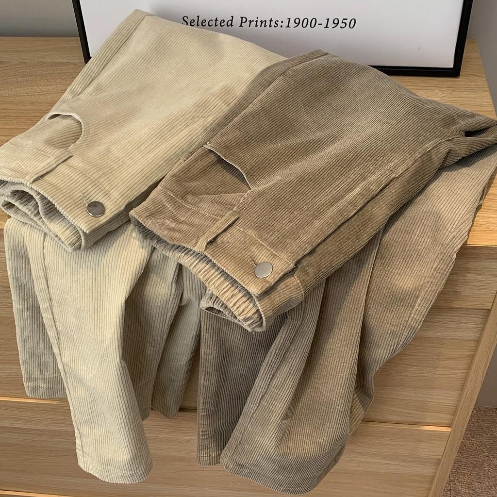 Vilaup – S-4XL Pants กางเกง ไม่มีลาย โอเวอร์ไซส์ ผู้หญิง