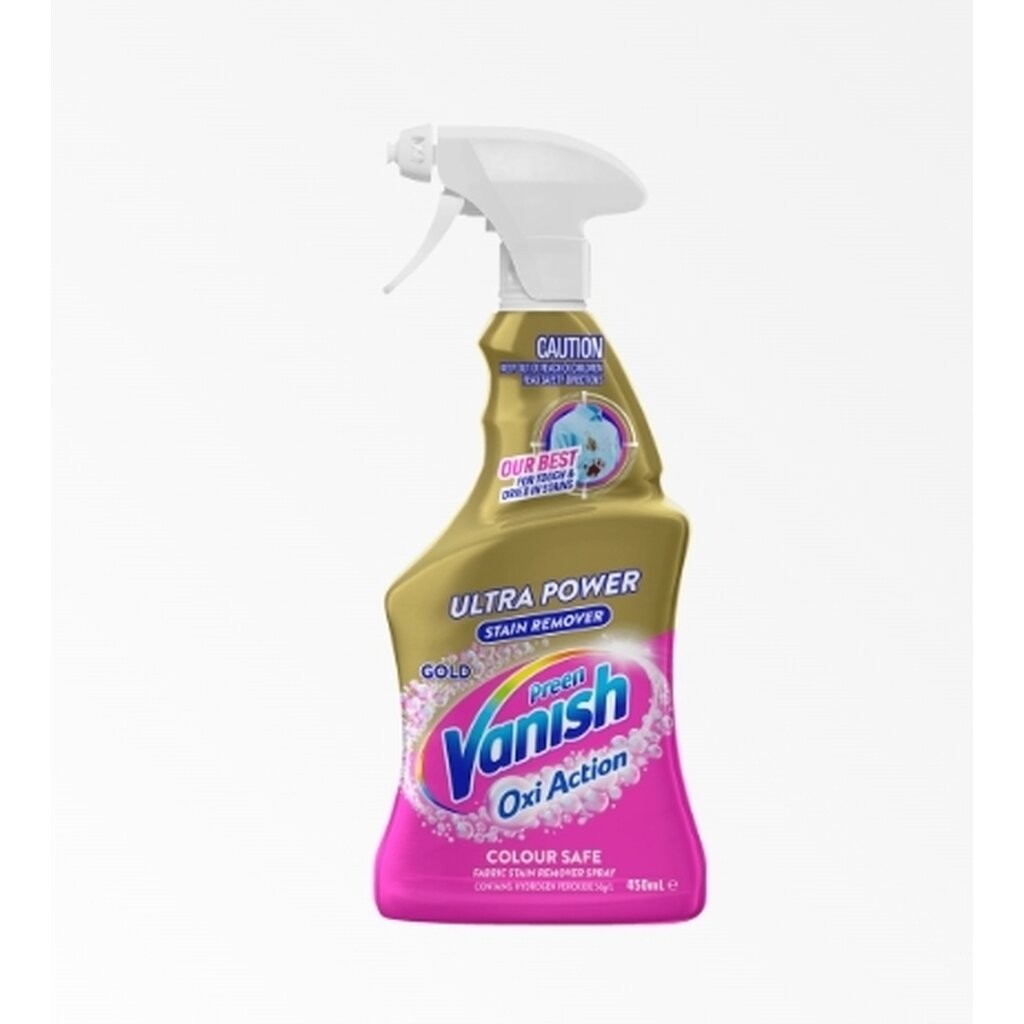 Vanish Gold Pro Oxi Action Ultra Power Stain Remover Spray สเปรย์ซักผ้า 650ML