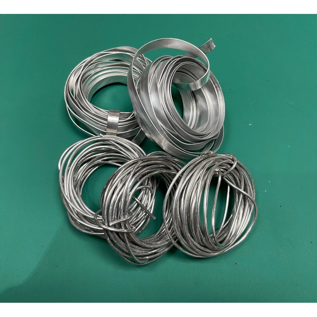 ลวดพันสายไฟ ลวดอลูมิเนียมกลม ลวดแบนใช้รัดสายไฟ ม้วนละ 5 เมตร ใช้มัดลูกถ้วย งานไฟฟ้า ขนาด 2.6 มิล