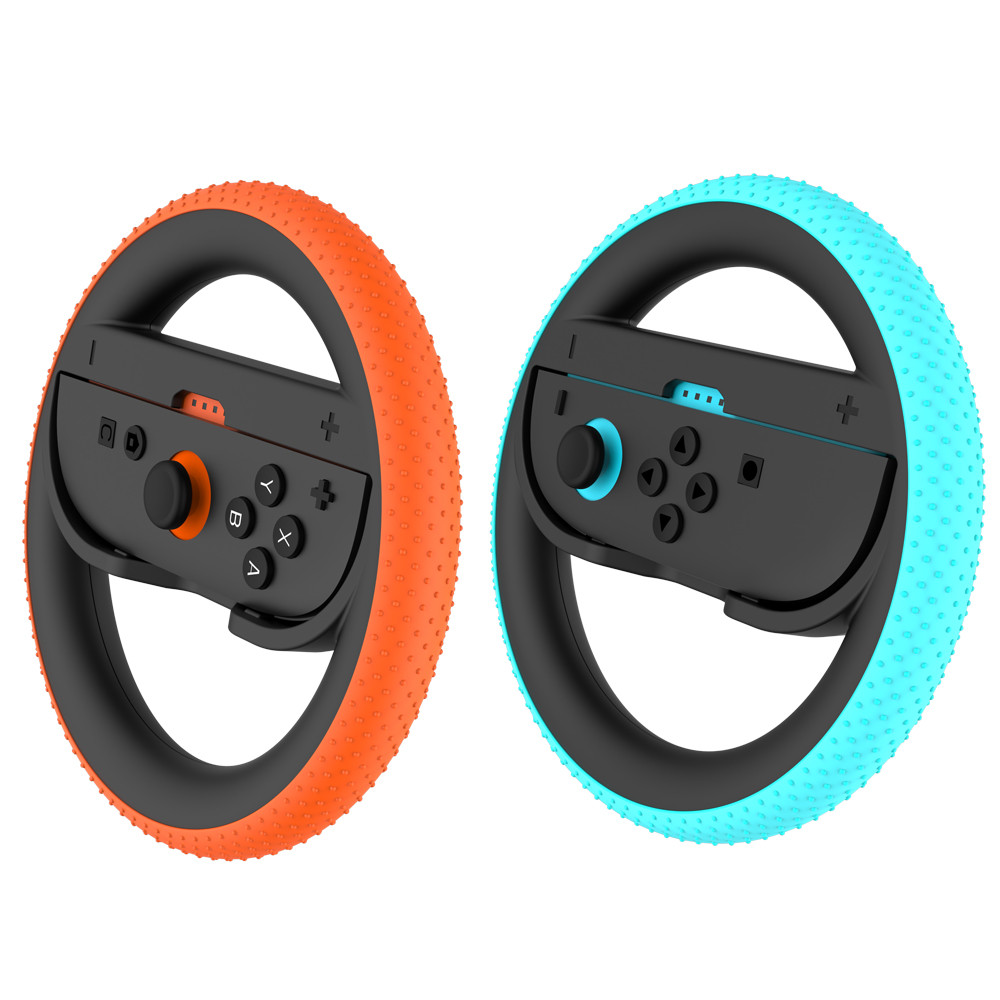 2 แพ็คพวงมาลัยสําหรับสวิทช์ 2 สําหรับ Joy Con Controller Racing ล้อ Hand Grip สําหรับ Ma-rio Kart Wo
