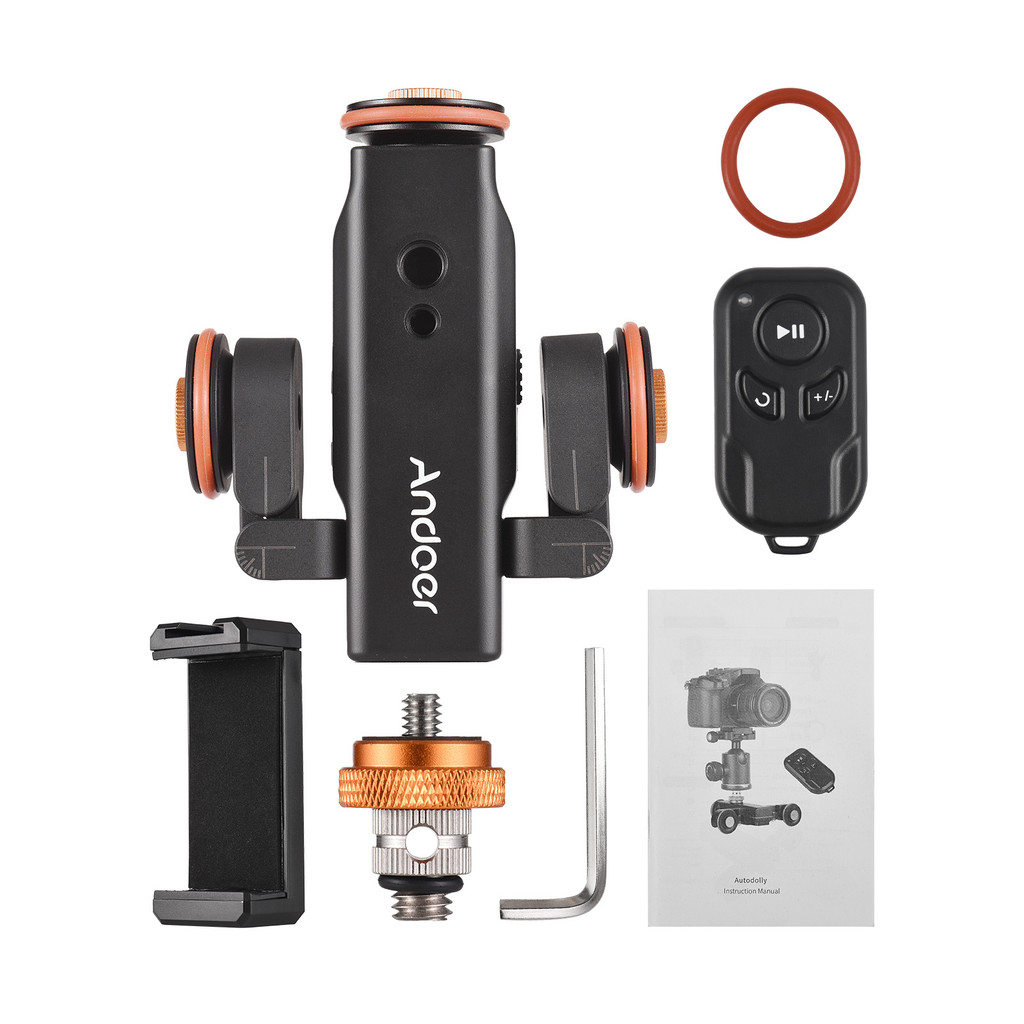 [2025 ใหม่] Andoer Motorized Camera Video Dolly with Scale Incepting Auto Dolly Motorized Video Slid