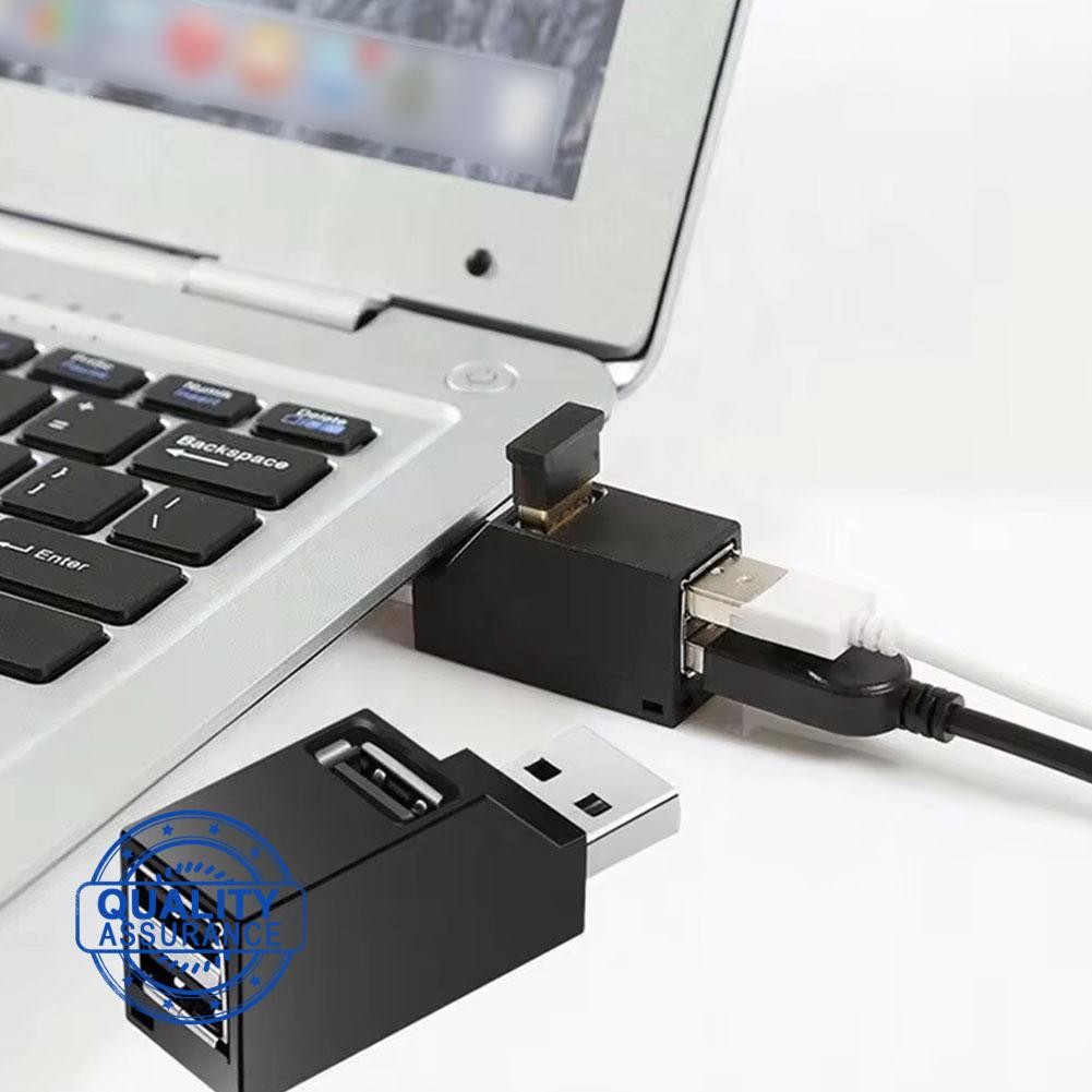 Usb Hub 3.0 Mini 3 พอร์ตความเร็วสูง 5gbps แบบพกพา Splitter อะแดปเตอร์ความเร็วสูงสําหรับแล็ปท็อป O3v2