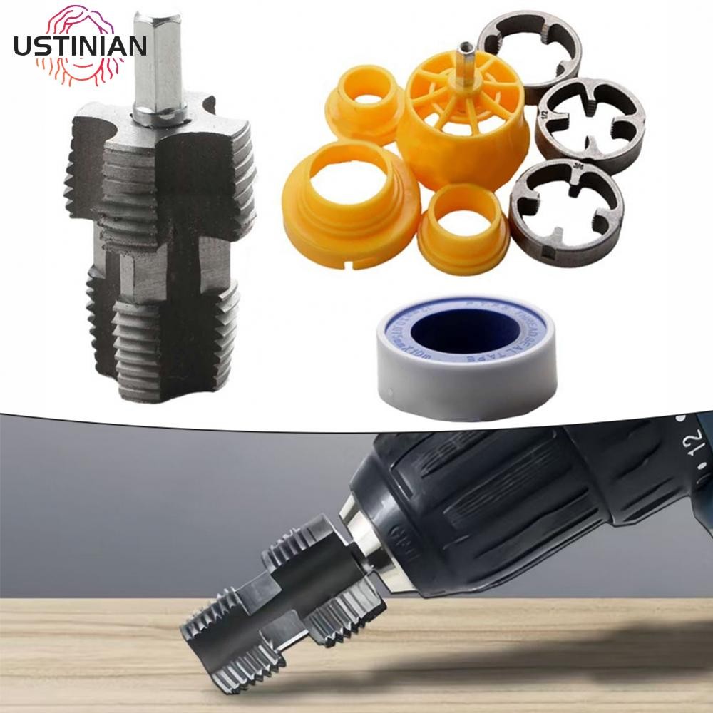 [UTIA]Convenient Internal Thread Opener for Electric Drilling on For Pvc Pipes