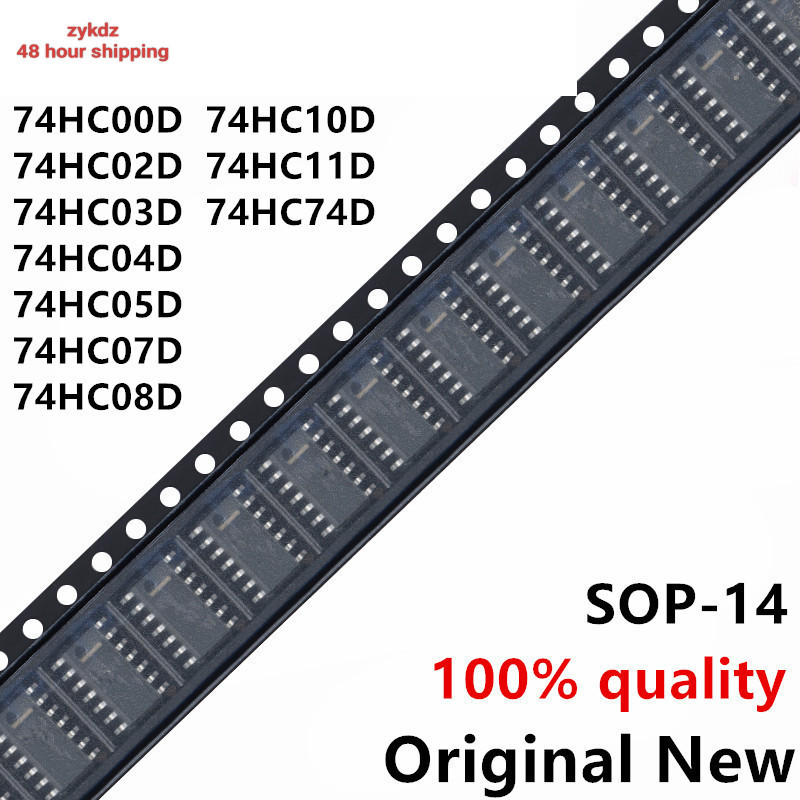 ใหม่ Product10PCS 74HC00D 74HC00 SN74HC00DR SOP-14 74HC02D 74HC03D 74HC04D 74HC05D 74HC07D 74HC08D 7