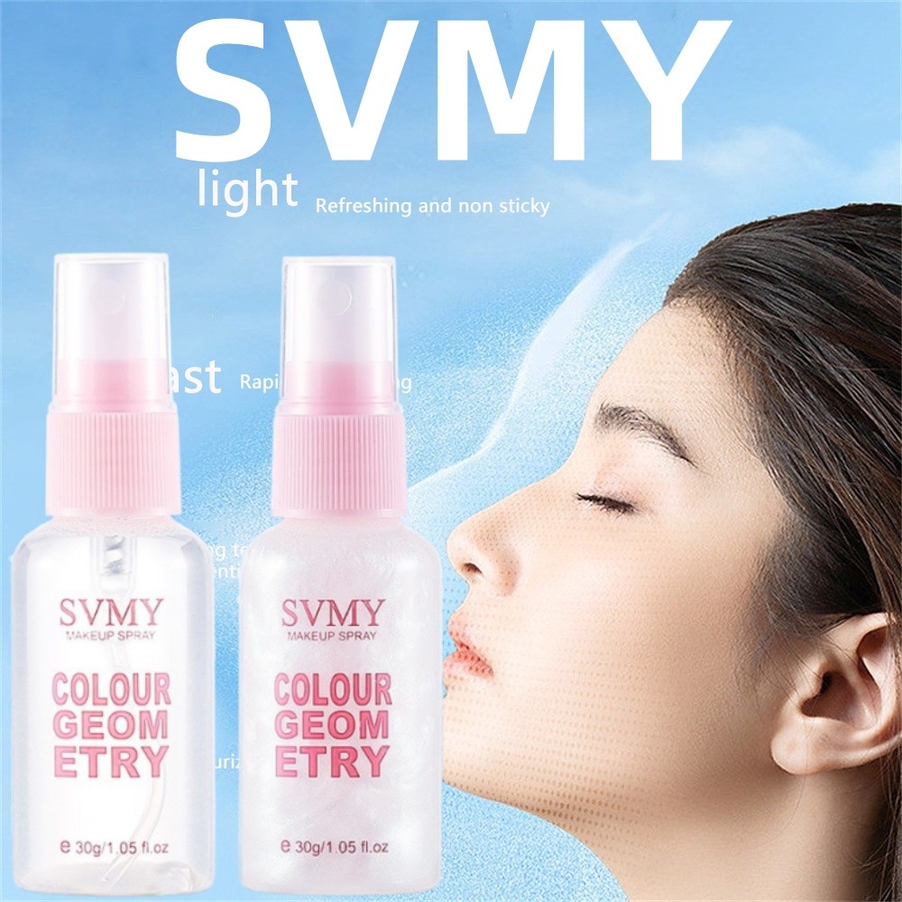 SVMY สเปรย์แต่งหน้าเนื้อบางเบา ให้ความชุ่มชื้น ไม่ลอยตัว แป้งฝุ่นควบคุมความมัน กันน้ำ แป้งฝุ่นแบบแผ่นฟิล์มไม่แต่งหน้า