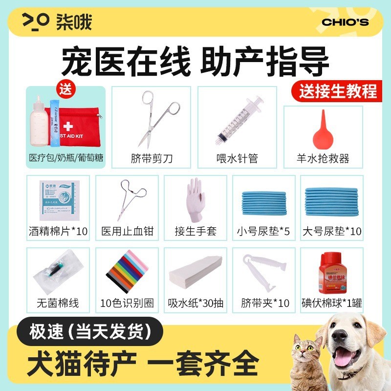 Female Cat Pick-Up Pet Cat Tool Pregnancy Pick-Up Pack Waiting Pack การเตรียมห้องการผลิต